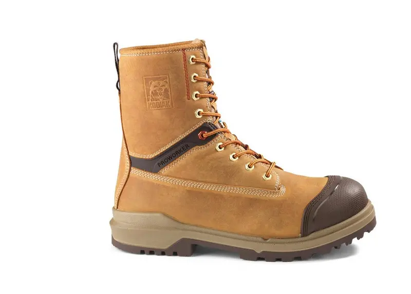 Kodiak Proworker Master Men's 8" Composite Toe Work Boot With Bumper Toe Kd0a4nk3fwe - Tan 3
