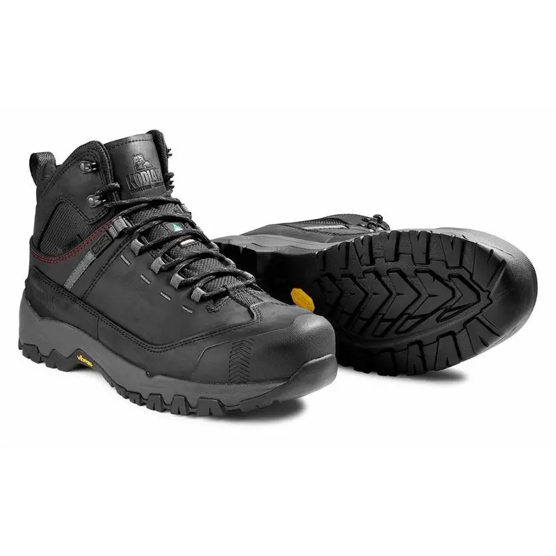 Kodiak Quest Bound Mid Men's 6 Inch Waterproof Composite Toe Work Boot Kd0a4telblk - Black 4