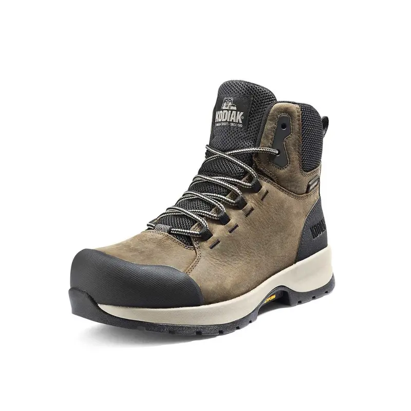 Kodiak Quest Bound Mid Women's 6" Waterproof Composite Toe Work Boot 837Afs - Brown 4