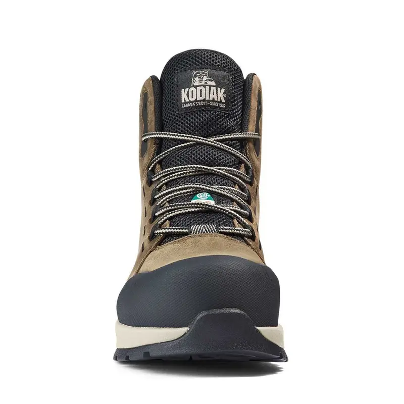 Kodiak Quest Bound Mid Women's 6" Waterproof Composite Toe Work Boot 837Afs - Brown 5