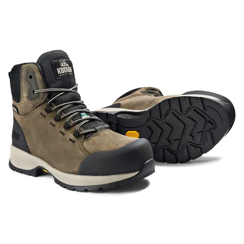 Kodiak Quest Bound Mid Women's 6" Waterproof Composite Toe Work Boot 837Afs - Brown 9