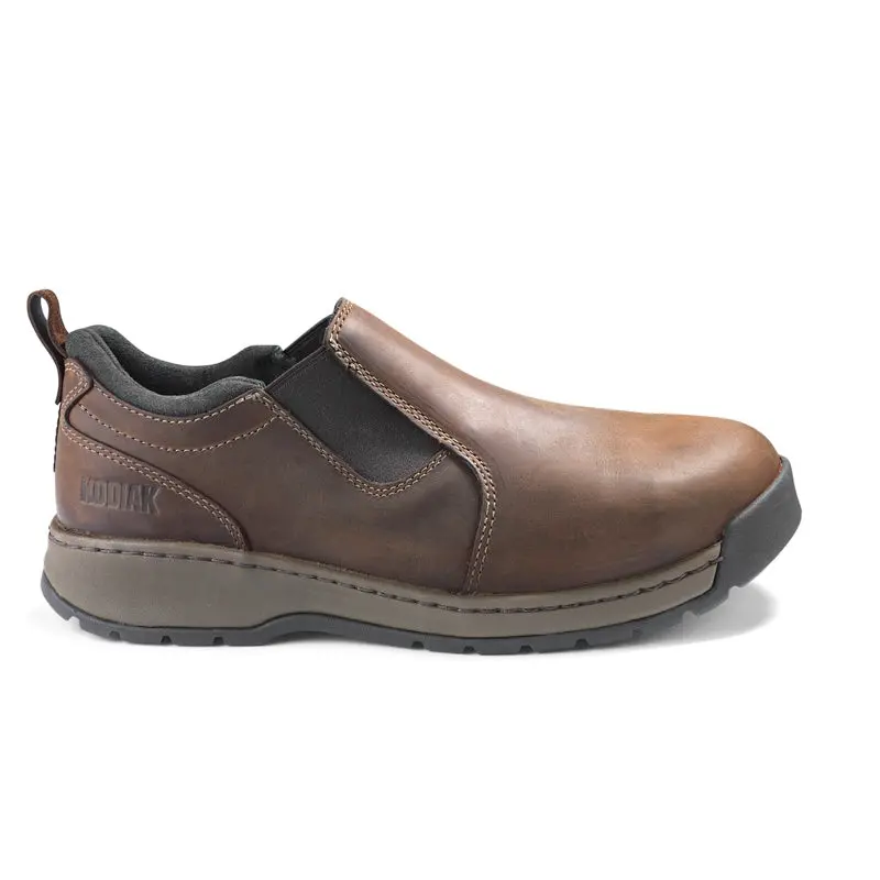 Kodiak Rossburn Men's Aluminum Toe Pull On Work Safety Shoe Kd0a4nlmdbx - Brown 2