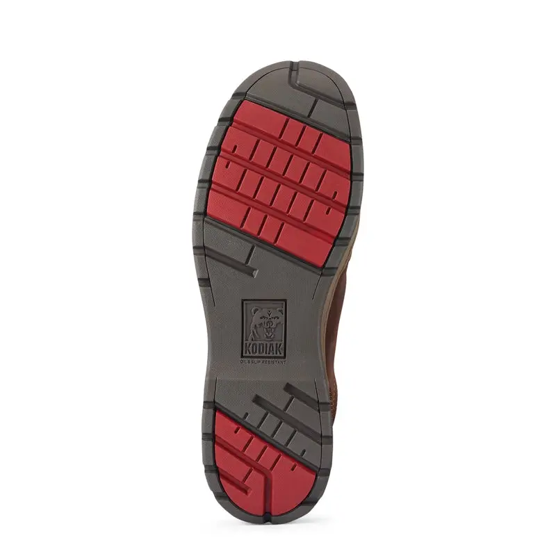 Kodiak Rossburn Men's Aluminum Toe Pull On Work Safety Shoe Kd0a4nlmdbx - Brown 3