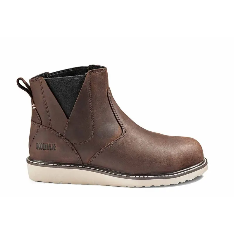 Kodiak Whitton Chelsea Women's Steel Toe Pull On Wedge Work Boot Kd0a4texdbx - Brown 2