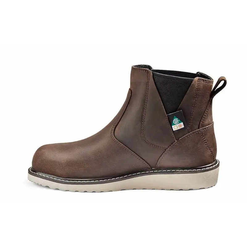 Kodiak Whitton Chelsea Women's Steel Toe Pull On Wedge Work Boot Kd0a4texdbx - Brown 4