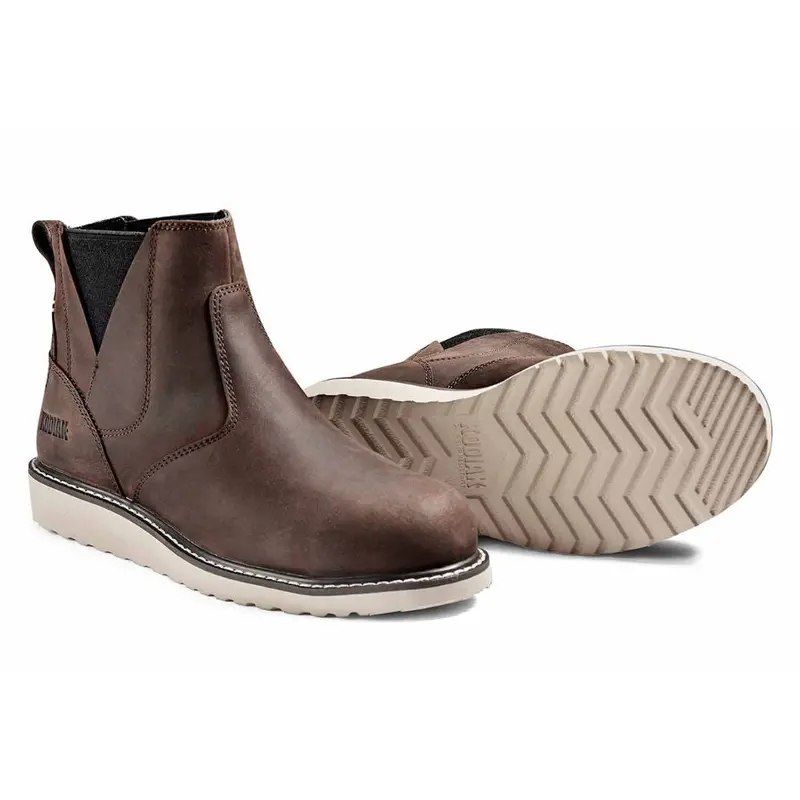 Kodiak Whitton Chelsea Women's Steel Toe Pull On Wedge Work Boot Kd0a4texdbx - Brown 5