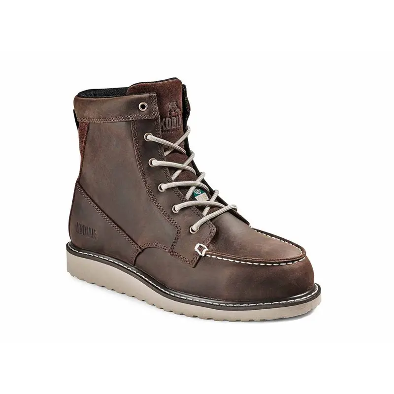 Kodiak Whitton Women's 6" Steel Toe Wedge Work Boot Kd0a4teydbx - Brown 1