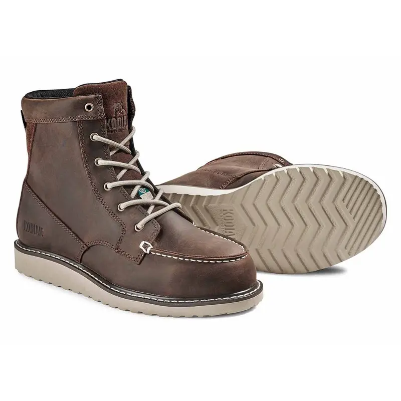 Kodiak Whitton Women's 6" Steel Toe Wedge Work Boot Kd0a4teydbx - Brown 5