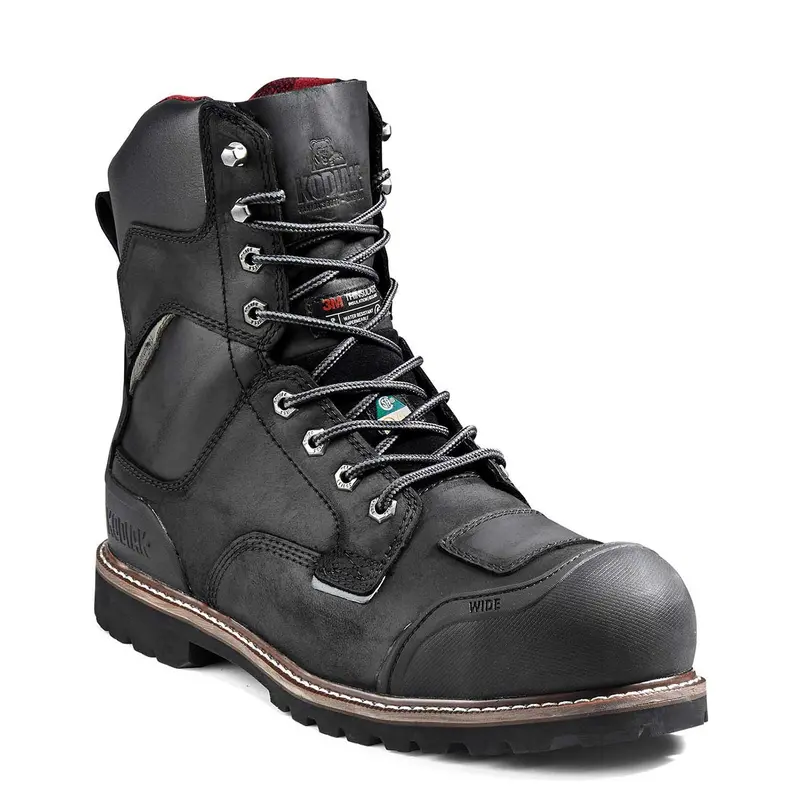 Kodiak Widebody Men's 8" Composite Toe Waterproof Work Boot Kd0a4tgcblk - Black 1