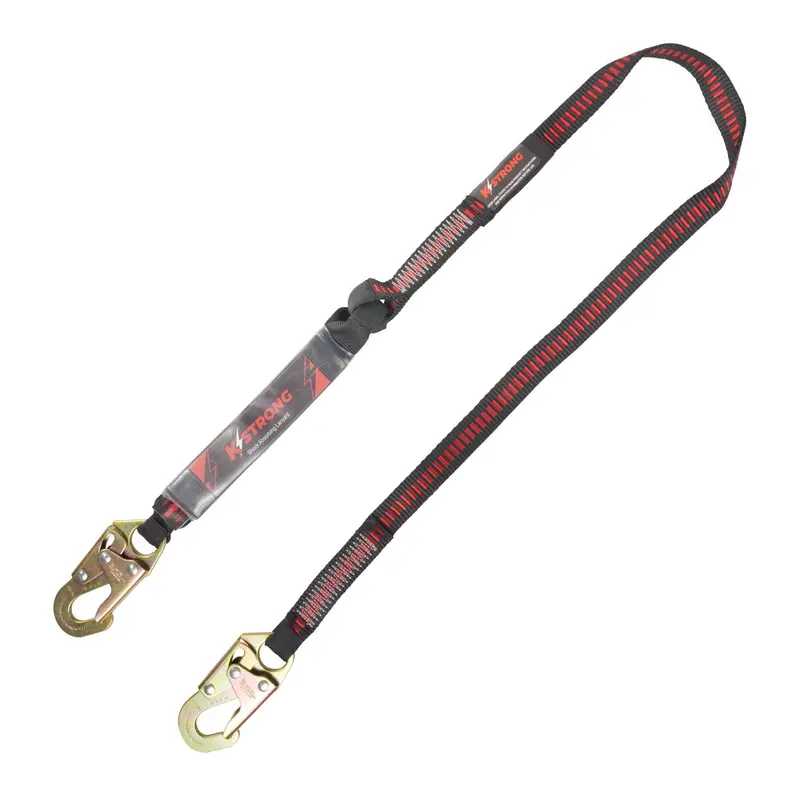 Kstrong® 6 Ft. Shock Absorbing Lanyard W/ Snap Hooks 1