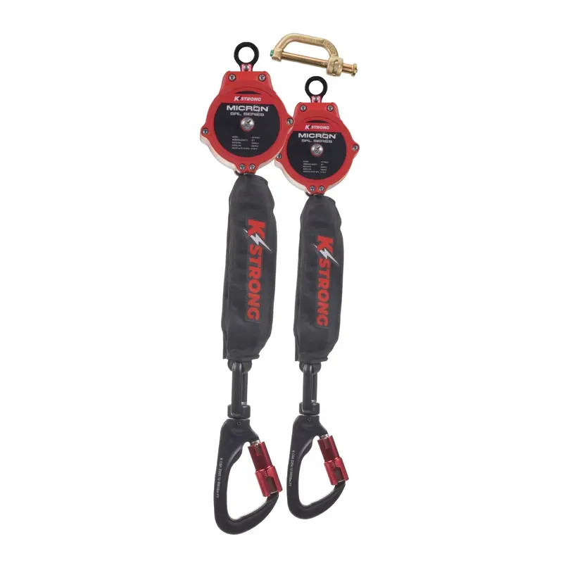 Kstrong® Dual 6 Ft. Micro Srl Assembly With Aluminum Carabiners (Ansi). Includes Connector To Attach To Harness. 1