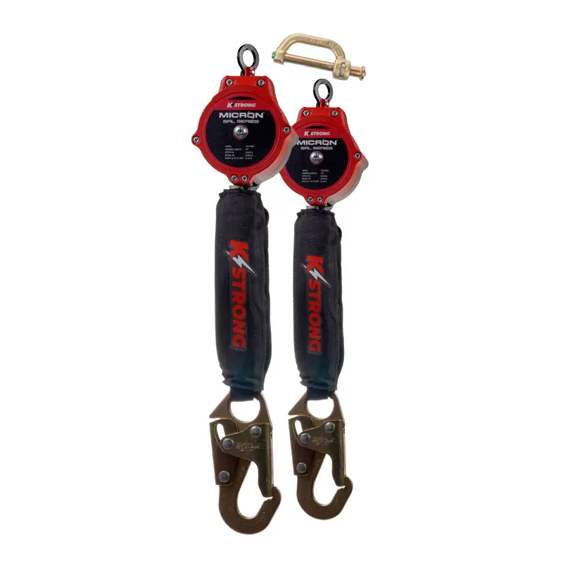 Kstrong® Dual 6 Ft. Micron Srl Assembly With Snap Hooks (Ansi). Includes Connector To Attach To Harness. 2
