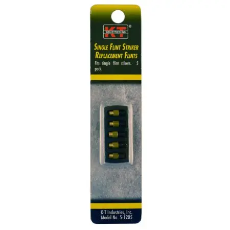 Kt Industries Single Flint Striker Replacement Flints 5Pk 1