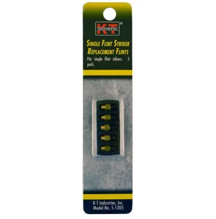 Kt Industries Single Flint Striker Replacement Flints 5Pk 2