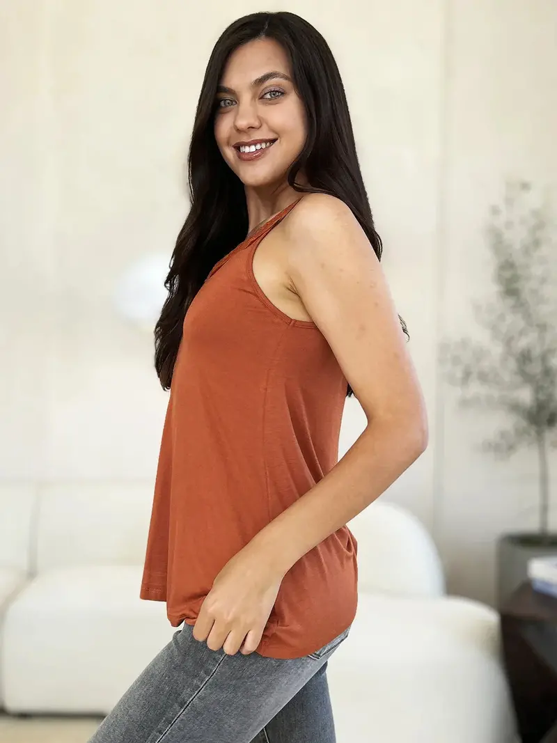 Lace Detail V-Neck Cutout Cami 8