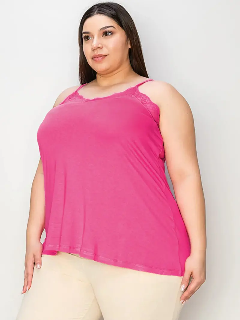 Lace Trim V-Neck Cami 19