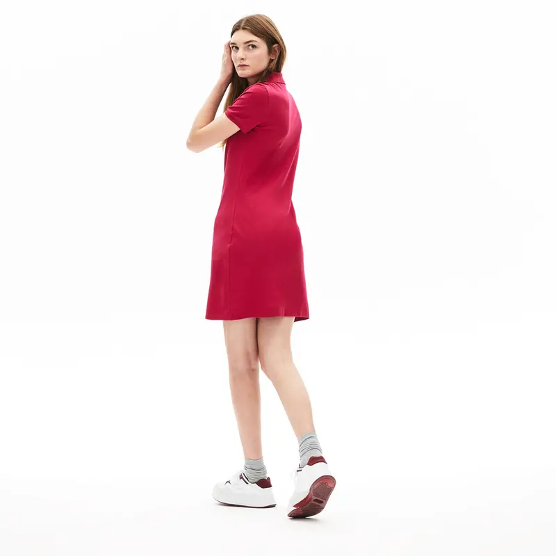 Lacoste Women's Stretch Cotton Mini Piqué Polo Dress Ef8470-3Dh 4