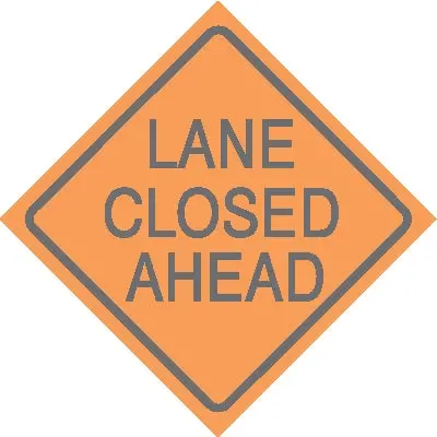 Lane Closed Ahead 1