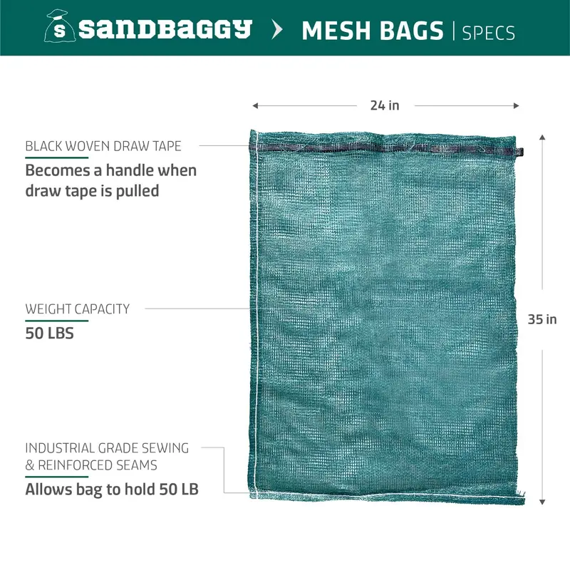 Large Mesh Produce Bags For Fruits & Vegetables 2