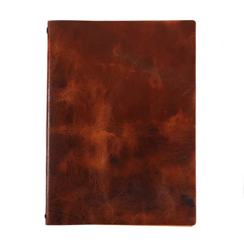 Leather Menu Cover A4 "Raw" 1