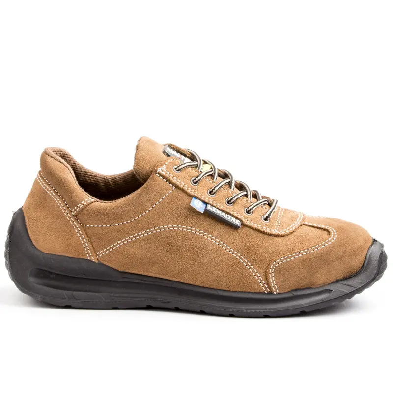 Lemaitre Viper Lightweight Leather Steel Toe Athletic Shoe - Beige 2