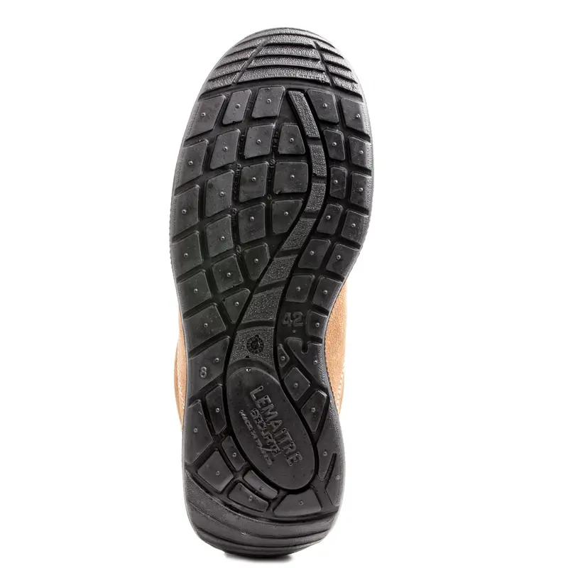 Lemaitre Viper Lightweight Leather Steel Toe Athletic Shoe - Beige 3