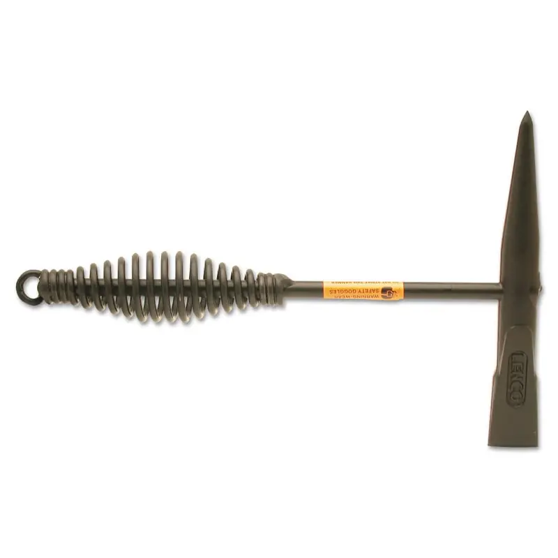 Lenco Spring Handle Chipping Hammer, Lh-1, 10 In, 16 Oz Head, Chisel And Pick, Steel Handle 1
