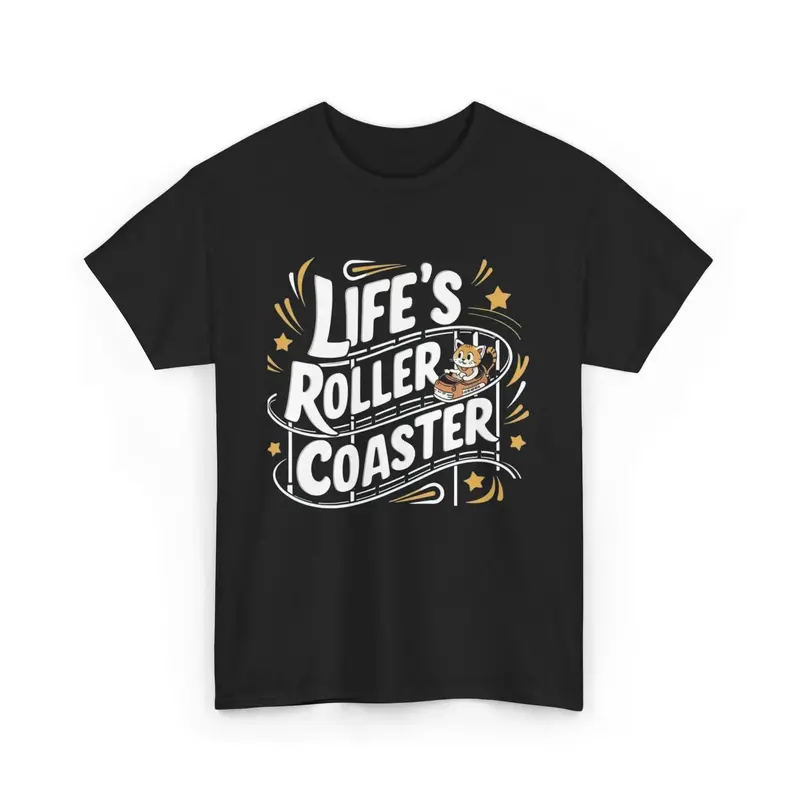 Life Roller Coaster Cotton Tshirt 5