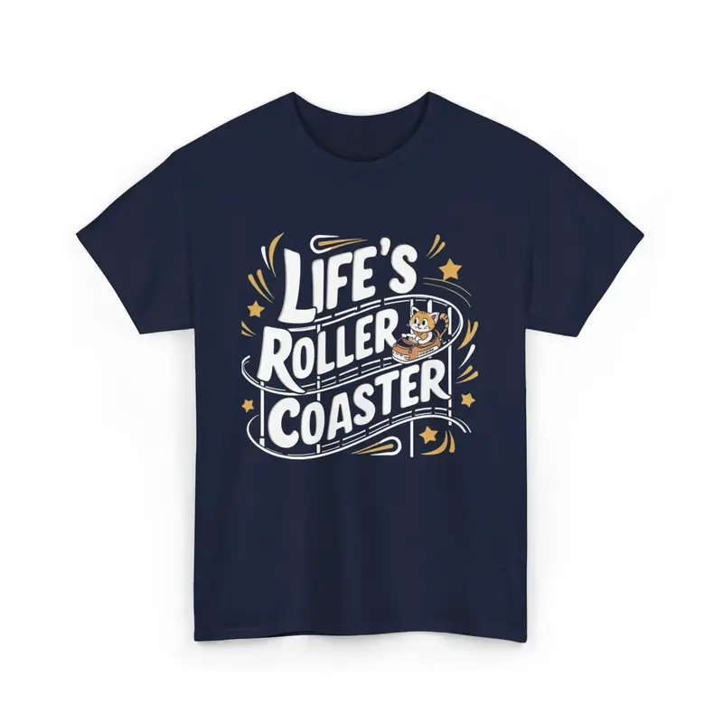 Life Roller Coaster Cotton Tshirt 8