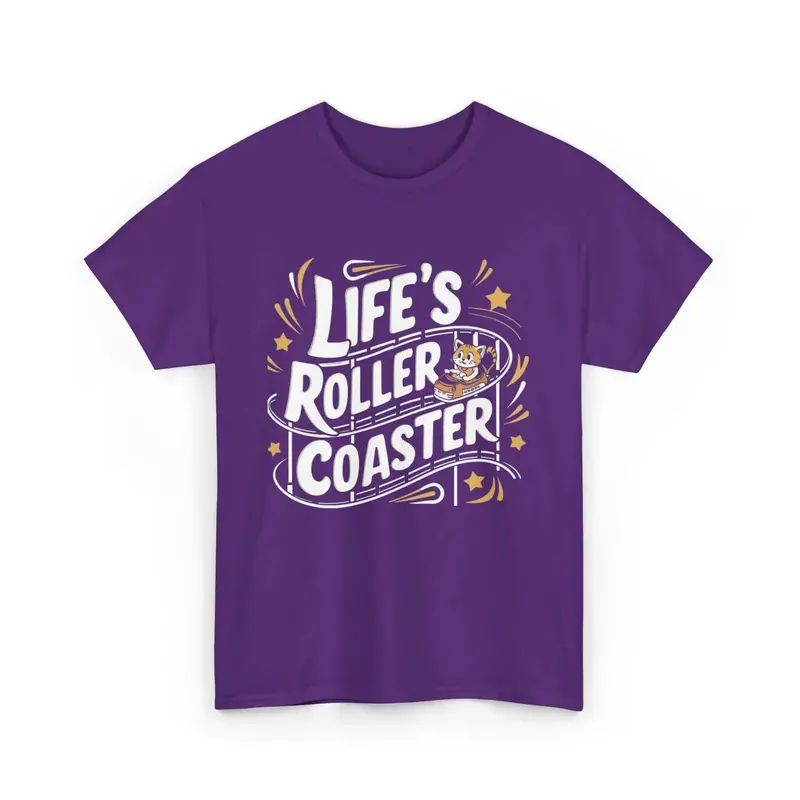 Life Roller Coaster Cotton Tshirt 9