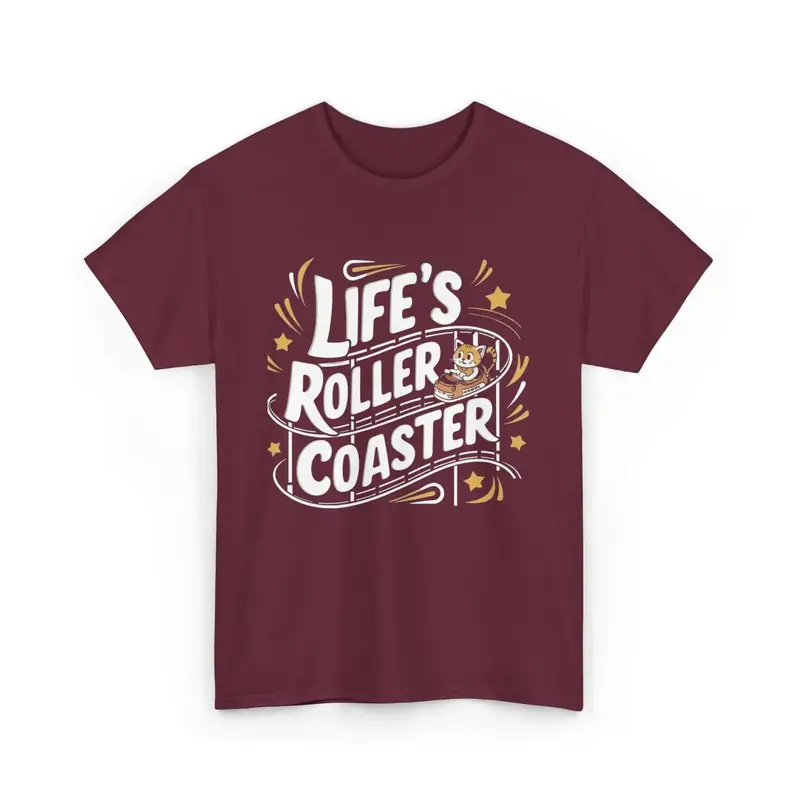 Life Roller Coaster Cotton Tshirt 9