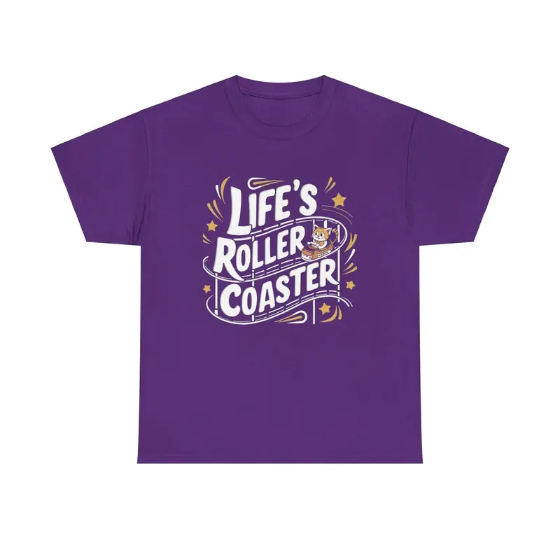 Life Roller Coaster Idiom Cotton T-Shirt 9