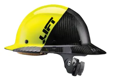 Lift Safety Dax Carbon Fiber 50/50 Full Brim Hard Hat Blue 2