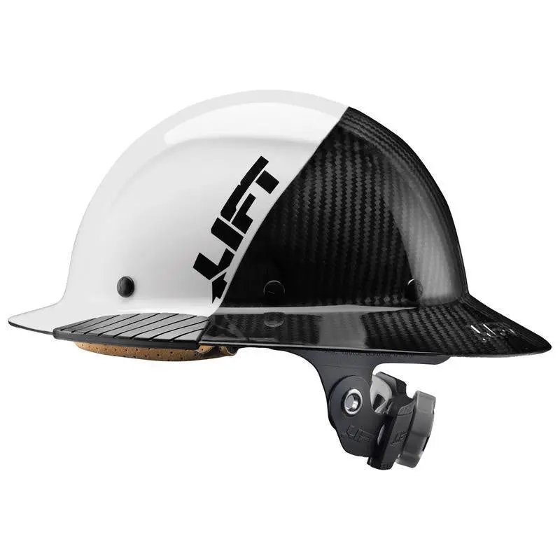 Lift Safety Dax Carbon Fiber 50/50 Full Brim Hard Hat Blue 3