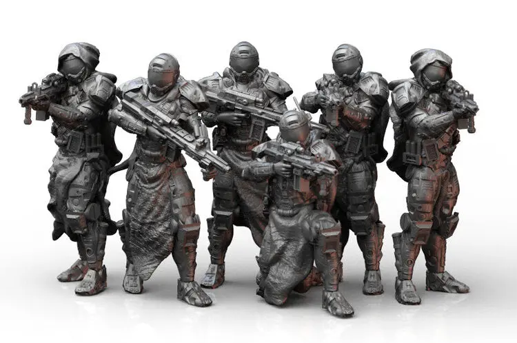 Light Infantry Squad (6) 10Mm 1