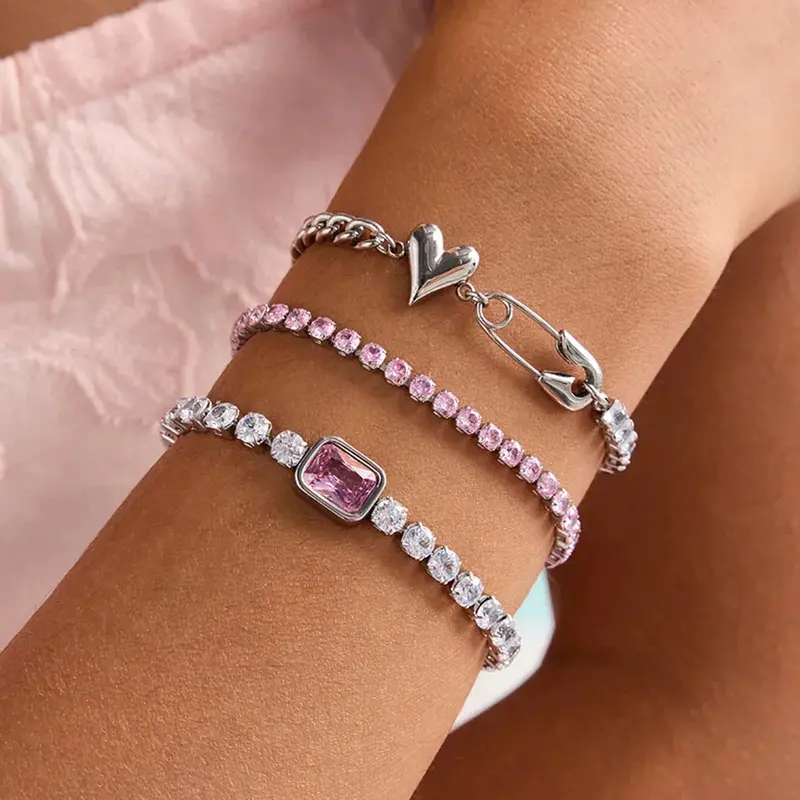 Light Luxury High-End Jewelry Zircon Bracelet 1