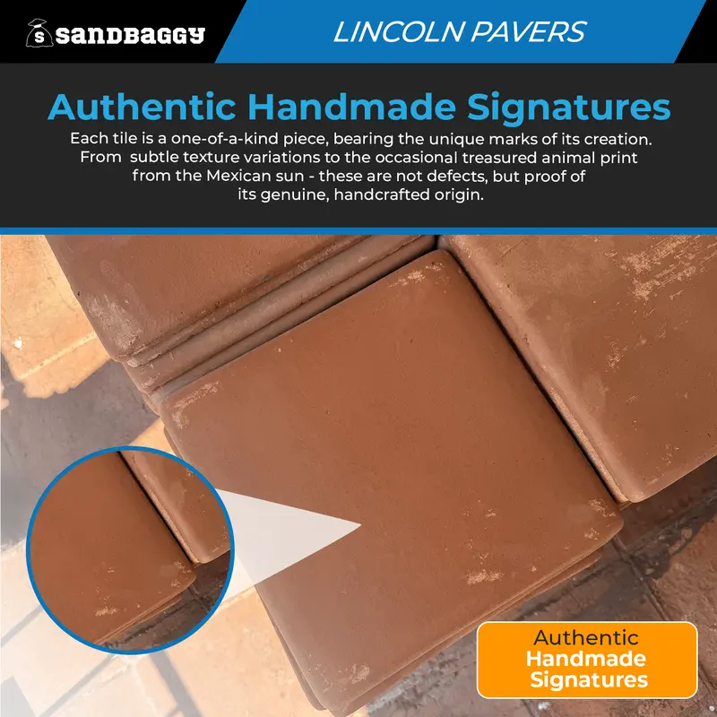 Lincoln Saltillo Tile 12X12 | Unsealed Handmade Mexican Tile 4