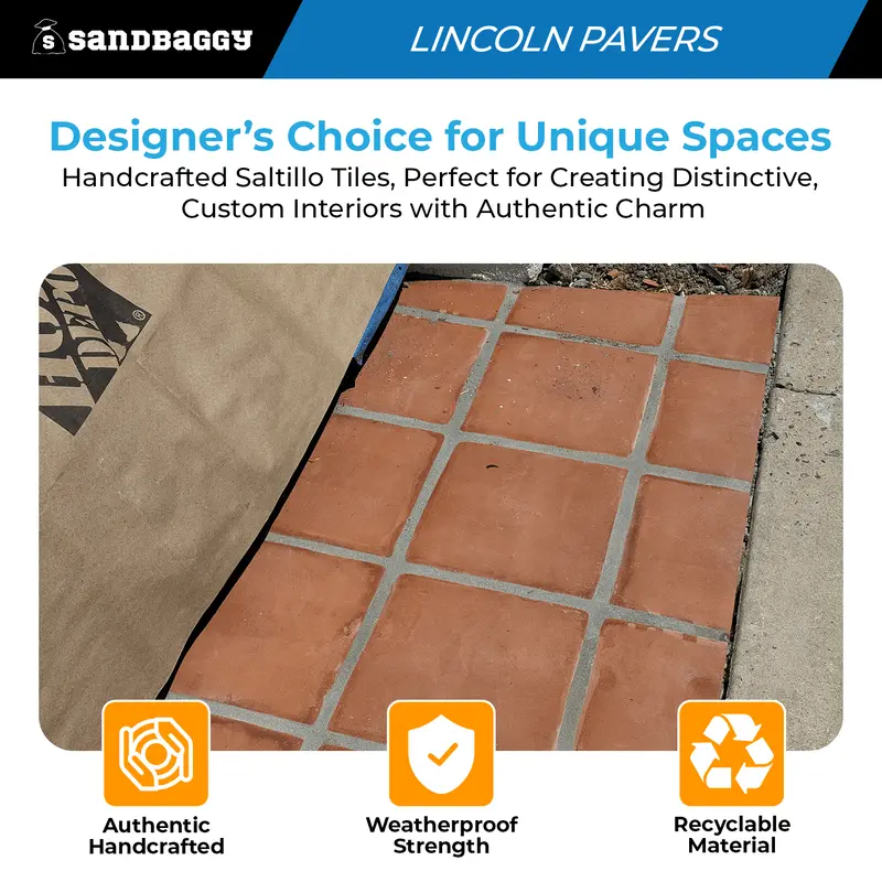Lincoln Saltillo Tile 12X12 | Unsealed Handmade Mexican Tile 7