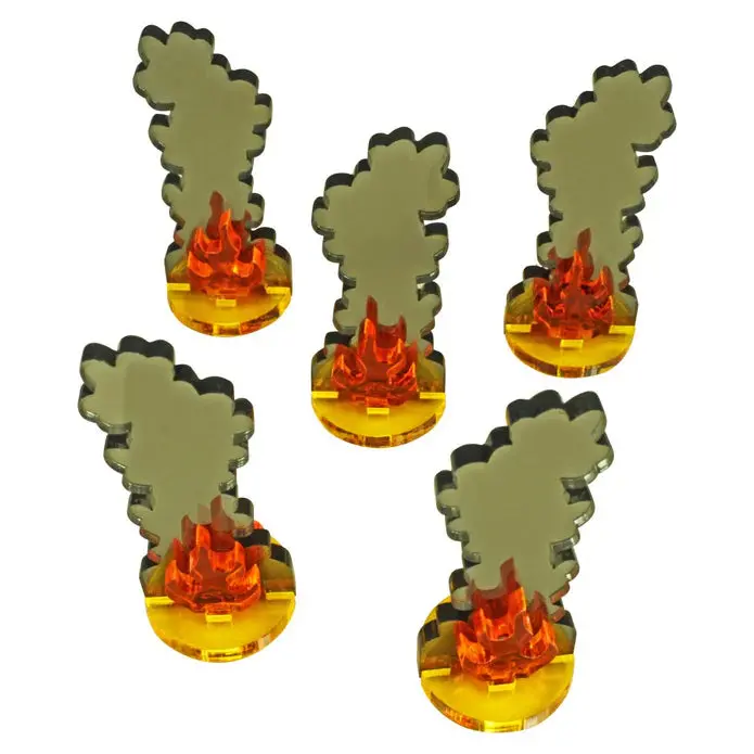Litko Flaming Wreckage Markers, Medium (5) 1