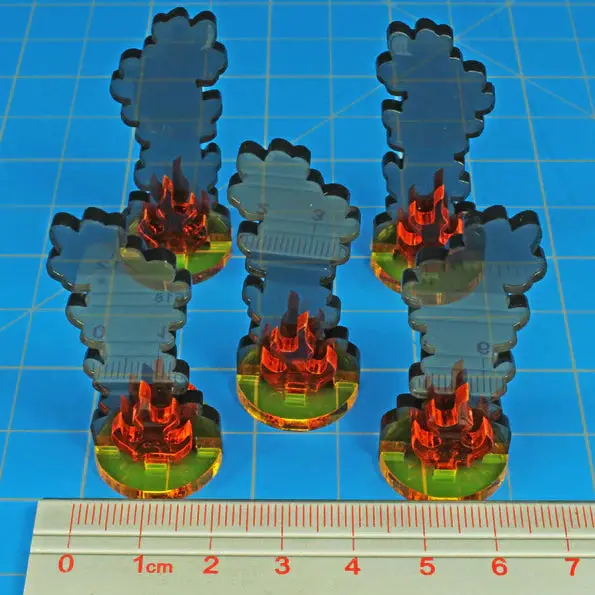 Litko Flaming Wreckage Markers, Medium (5) 2