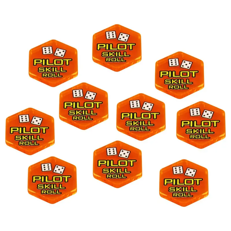 Litko Mecha Pilot Skill Check Tokens Compatible With Battletech (10) 1