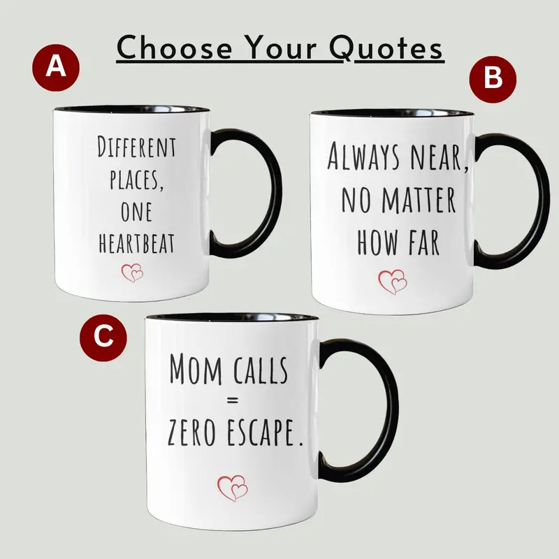 Long Distance Mom Mug, Personalized State To State Coffee Cup, Custom Long Distance Mom Gift For Mom From Daughter, Mothers Day Gift 4