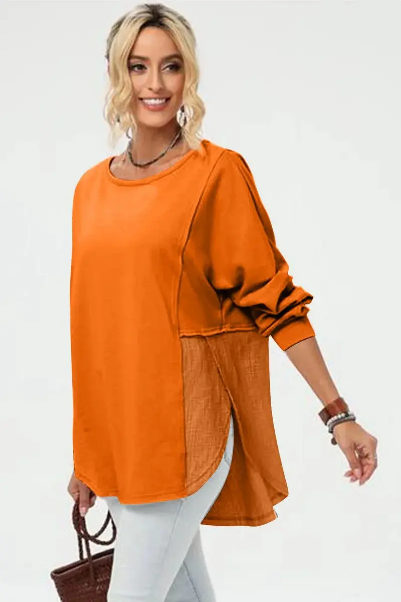 Long Sleeve High-Low T-Shirt 1