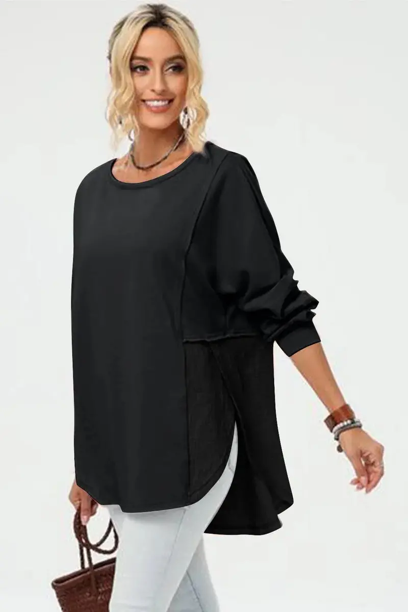 Long Sleeve High-Low T-Shirt 7
