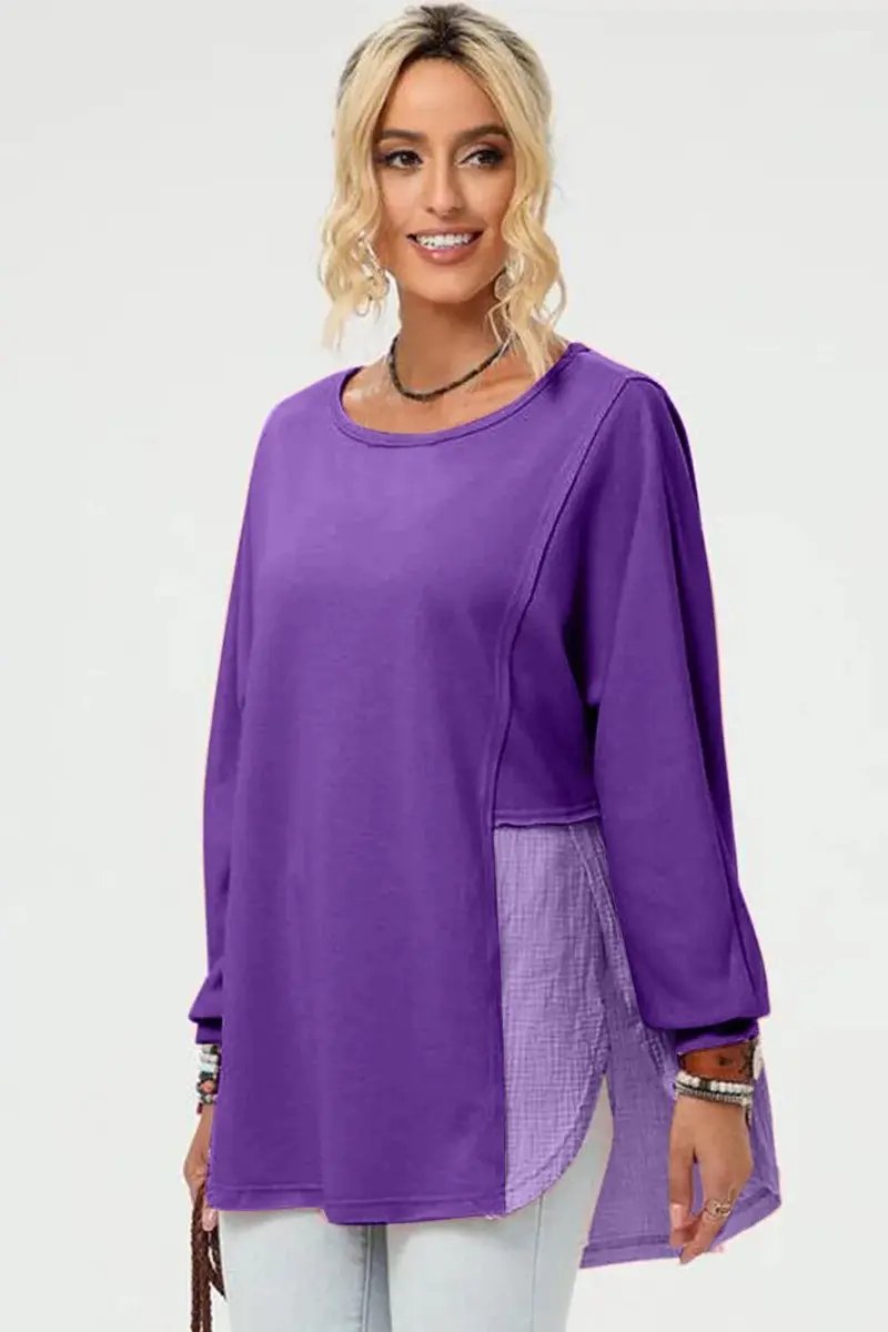 Long Sleeve High-Low T-Shirt 8