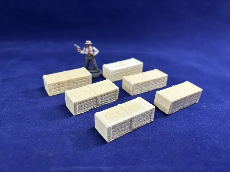 Long Wooden Crates - 28Mm Terrain 1