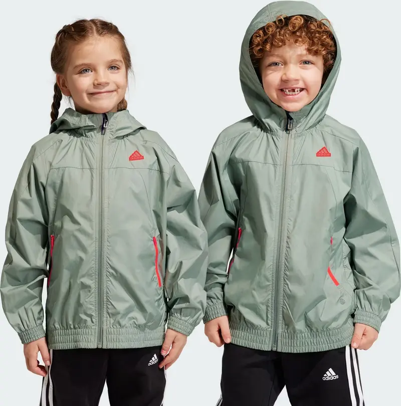 Loose Fit City Escape Woven Lightweight Packable Windbreaker Hr6374 1
