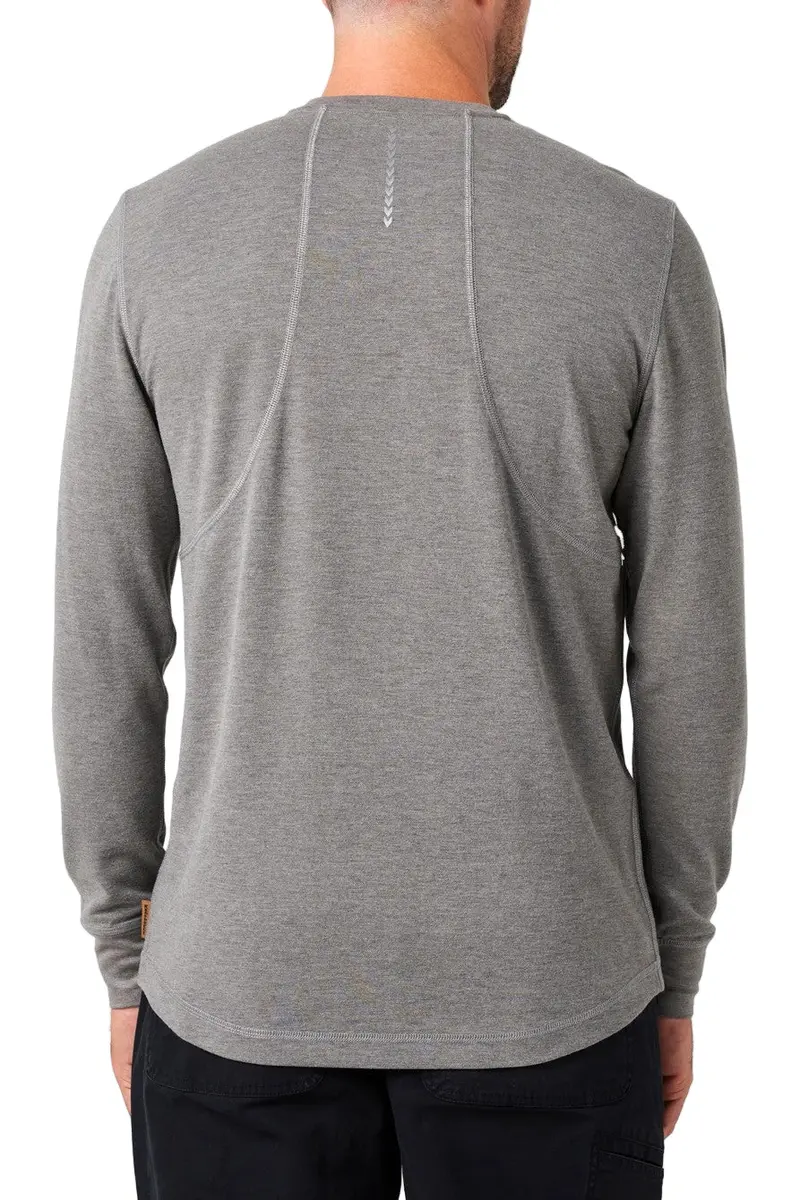 Lucky Brand Workwear Men's Performance Textured Knit Pocket Long Sleeve T-Shirt 5