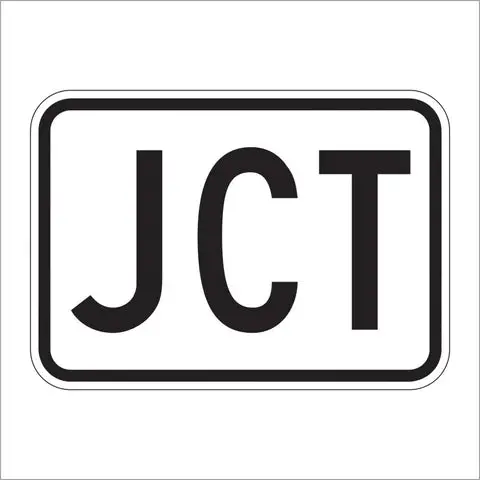 M2-1 Junction Auxiliary Sign 1