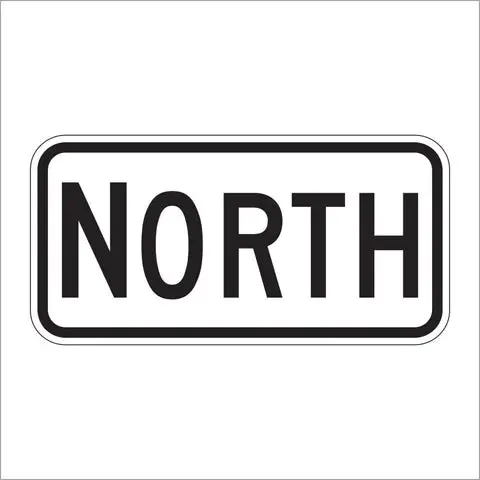 M3-1 North Directional Auxiliary Sign 1